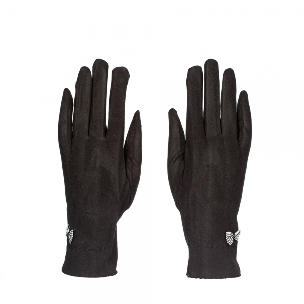 Дамски ръкавици Finda черен цвят, 3 - Kalapod.bg